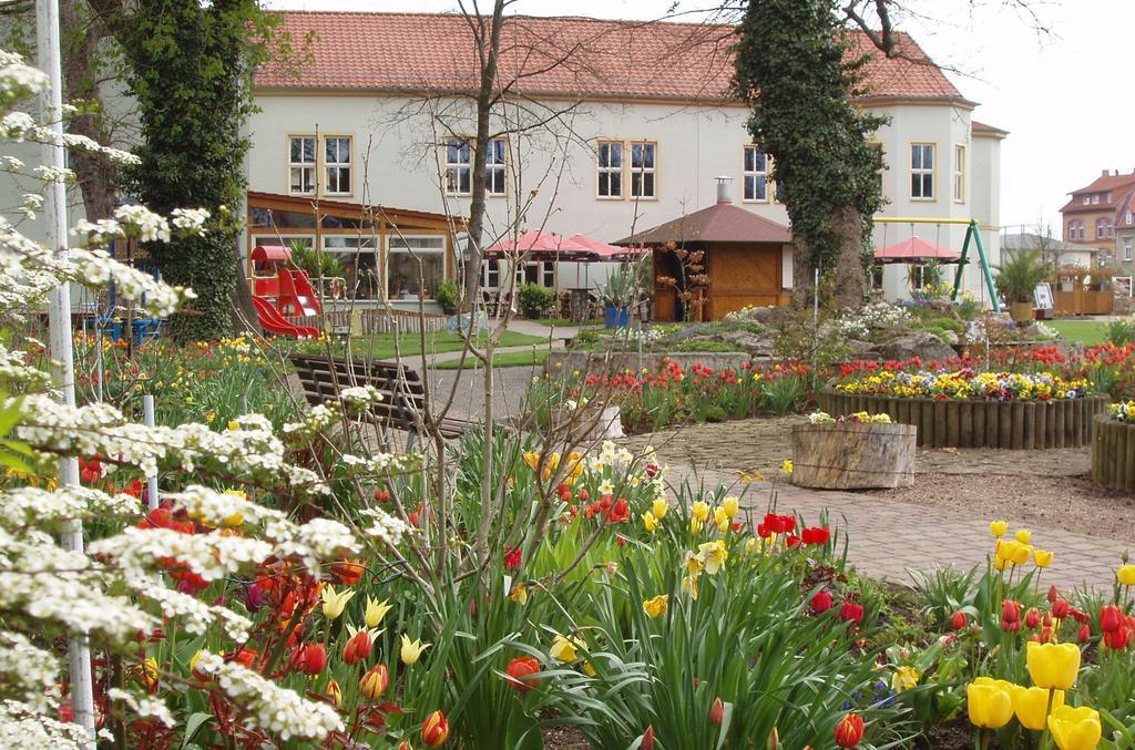 Hotel Weidenmuhle Mühlhausen Buitenkant foto